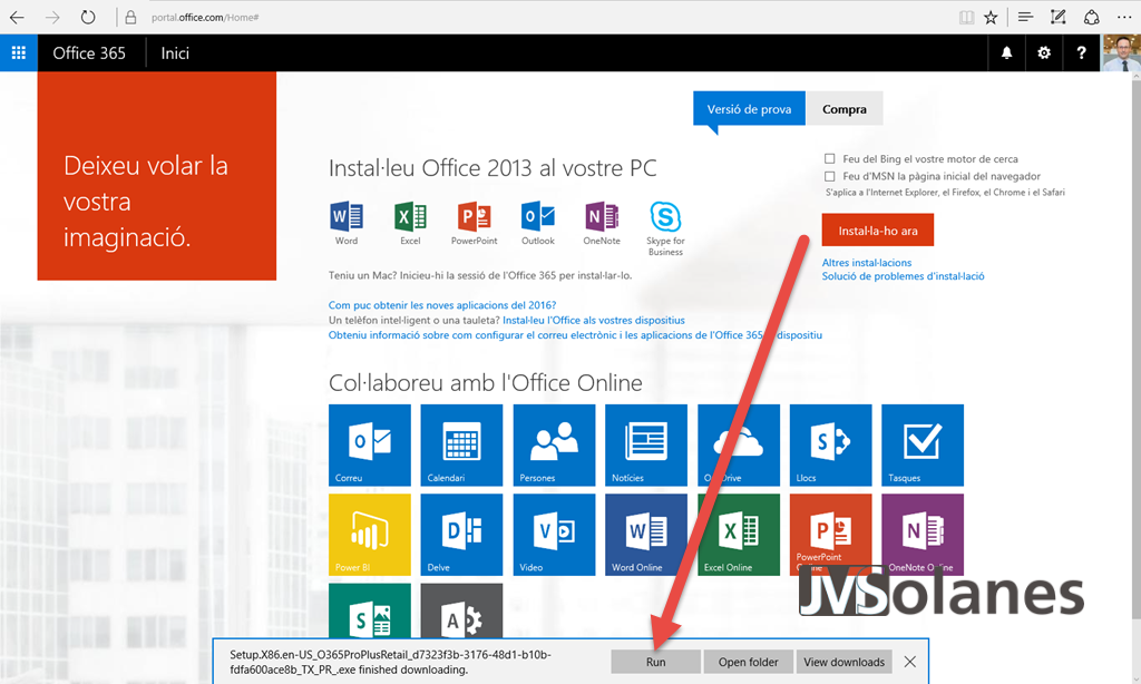 Instalar Microsoft Office365 ProPlus - Josep Maria Solanes